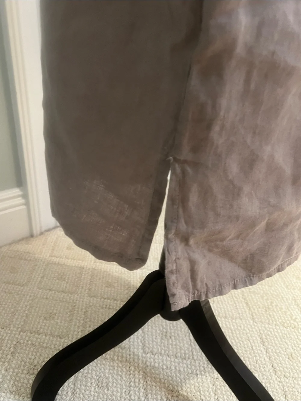 Valentina Naldi Gray sleeveless linen tank Dress | Size M | Like New - Picture 5 of 14